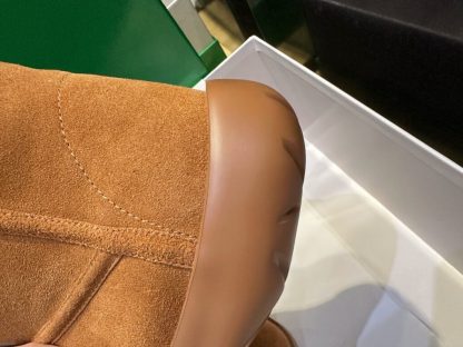  Bottega Veneta Snap Ankle Boot Caramel For Women #3800 - Image 12