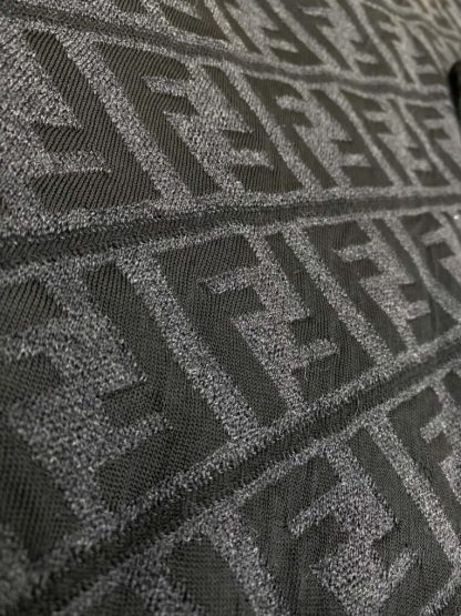  FENDI Men's Jumper Sweater Black wool pullover #3855 - Image 4