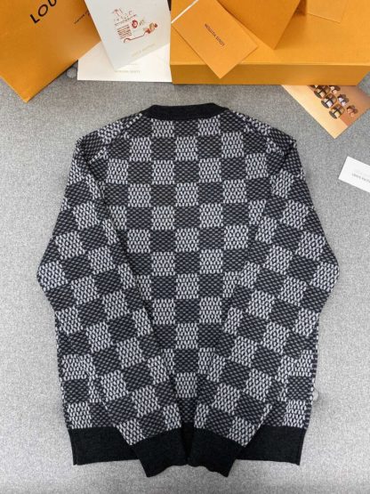  Louis Vuitton Damier Wool Crewneck Sweater Knitwear For Men #3853 - Image 7