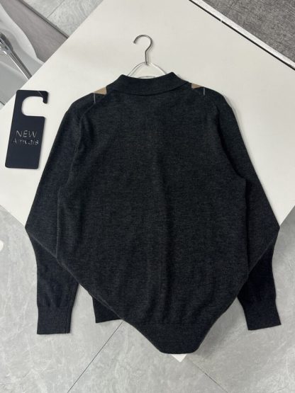  Miu Miu Cashmere knit polo shirt Grey #3890 - Image 2