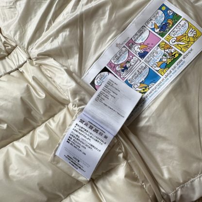 REPLICA MONCLER BROSSE DIAGONAL-QUILTED HOODED SHORT DOWN JACKET WHITE #3892 - Image 9