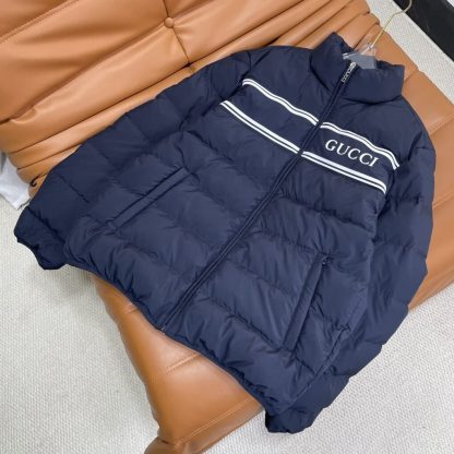  GUCCI MEN'S NAVY NYLON PUFFER DOWN JACKET 794821 #3830 - Image 8
