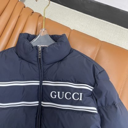 GUCCI MEN'S NAVY NYLON PUFFER DOWN JACKET 794821 #3830 - Image 9