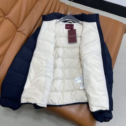  GUCCI MEN'S NAVY NYLON PUFFER DOWN JACKET 794821 #3830 - Image 4