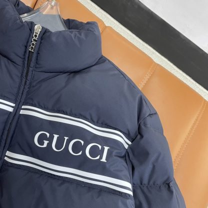  GUCCI MEN'S NAVY NYLON PUFFER DOWN JACKET 794821 #3830 - Image 16