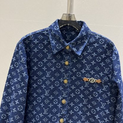  Louis Vuitton Women's Denim Shirts 2024S #3758 - Image 2
