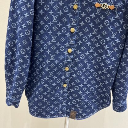  Louis Vuitton Women's Denim Shirts 2024S #3758 - Image 3