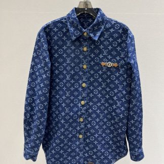 Replica Louis Vuitton Women's Denim Shirts 2024S #3758