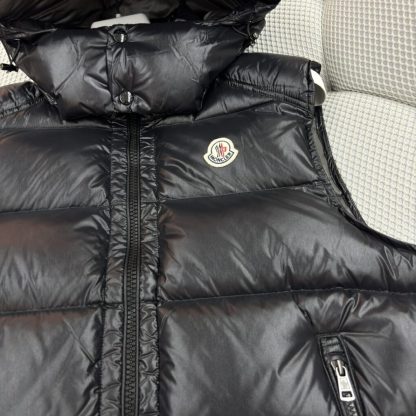 REPLICA MEN'S MONCLER TIBB DOWN GILET VEST BLACK #3775 - Image 2