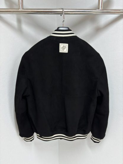  Louis Vuitton Embellished Lambskin Bomber Blouson Leather Jacket For Men #3856 - Image 8