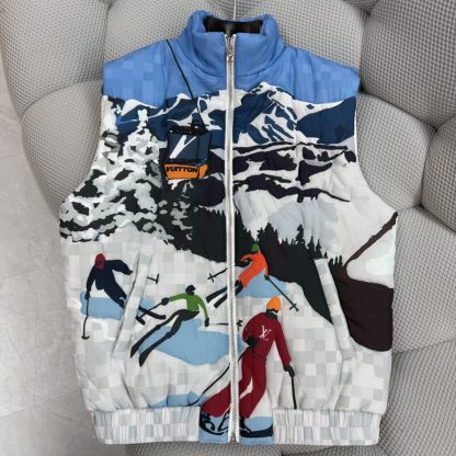  Louis Vuitton Men's Sleeveless Quilted Vest 1AGJR6 #3906 - Image 4