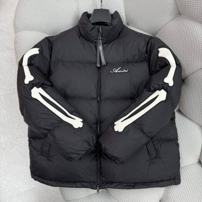 REPLICA AMIRI BONES DOWN JACKET FOR MEN BLACK #3910 - Image 2