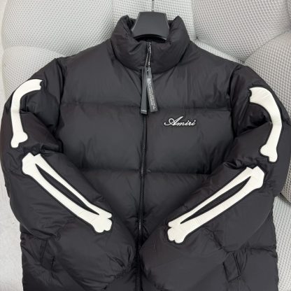 REPLICA AMIRI BONES DOWN JACKET FOR MEN BLACK #3910 - Image 7