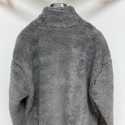  Louis Vuitton Men's Leather Patch Fleece Blouson Gray #3909 - Image 7