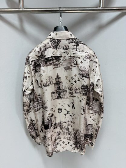  Louis Vuitton Men's Long-Sleeved Silk Shirt #3905 - Image 8