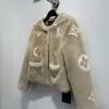  Louis Vuitton Women's Collarless Monogram Mink Jacket 1AFTI7 #3783 - Image 9