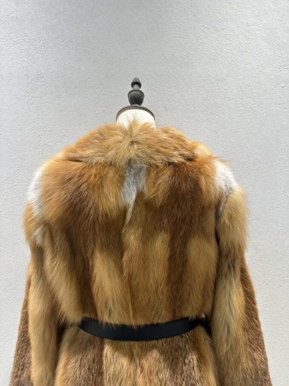  Dior Fox Fur Coat With CD Belt #3780 - Image 4