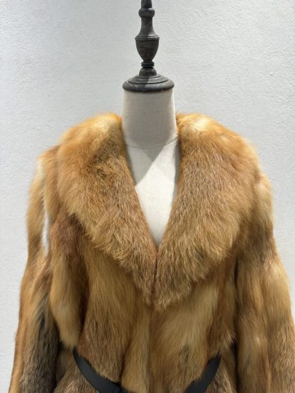  Dior Fox Fur Coat With CD Belt #3780 - Image 2