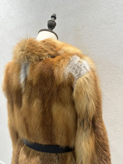  Dior Fox Fur Coat With CD Belt #3780 - Image 6