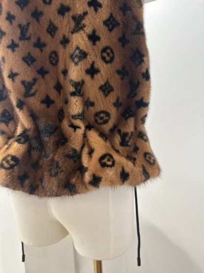 Louis Vuitton Monogram Mink Hooded Gilet #3782 - Image 7