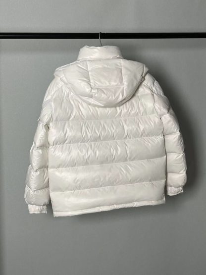 REPLICA MONCLER MAIRE HOODED SHORT DOWN JACKET FOR WOMEN WHITE #3823 - Image 6