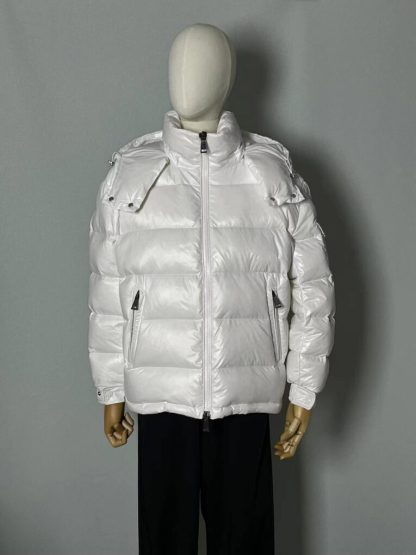 REPLICA MONCLER MAIRE HOODED SHORT DOWN JACKET FOR WOMEN WHITE #3823 - Image 7