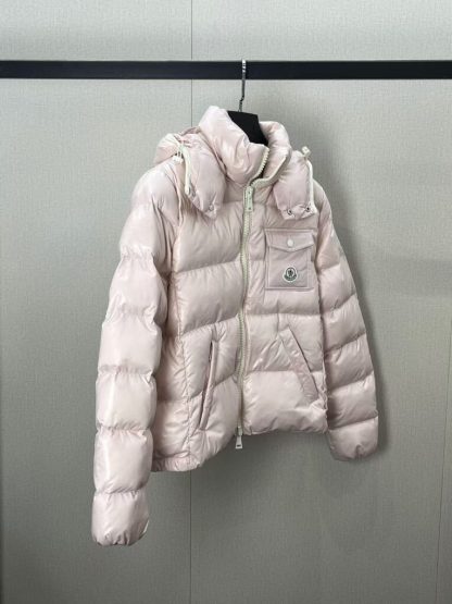 REPLICA MONCLER ANDRO HOODED SHORT DOWN JACKET PINK #3874 - Image 9