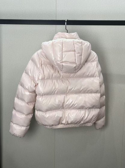 REPLICA MONCLER ANDRO HOODED SHORT DOWN JACKET PINK #3874 - Image 3