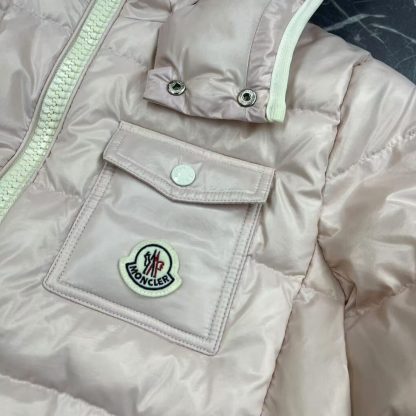 REPLICA MONCLER ANDRO HOODED SHORT DOWN JACKET PINK #3874 - Image 8