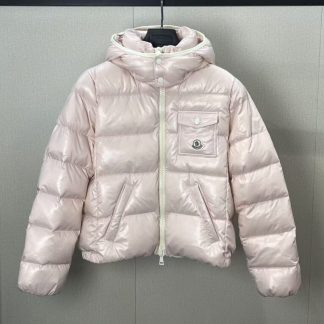 REPLICA MONCLER ANDRO HOODED SHORT DOWN JACKET PINK #3874