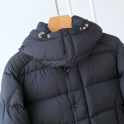 REPLICA MONCLER MEN'S VEZERE FLANNEL SHORT DOWN JACKET BLACK #3761 - Image 9