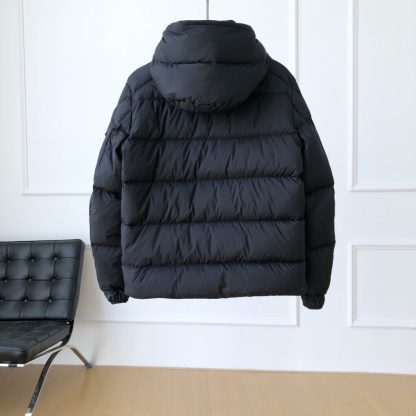 REPLICA MONCLER MEN'S VEZERE FLANNEL SHORT DOWN JACKET BLACK #3761 - Image 11