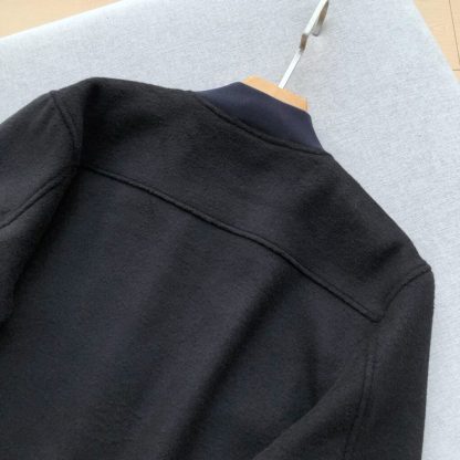  Loro Piana Men's Cashmere LP Ivy Bomber Jacket Black #3901 - Image 4