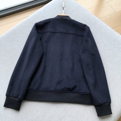  Loro Piana Men's Cashmere LP Ivy Bomber Jacket Navy Blue #3902 - Image 2