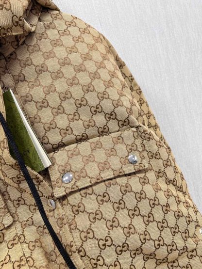 REPLICA GUCCI WOMEN'S GG COTTON CANVAS PUFFER JACKET #3836 - Image 6
