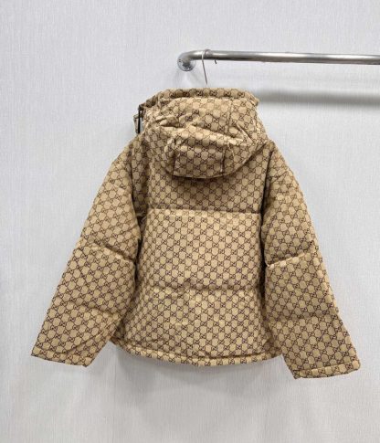 REPLICA GUCCI WOMEN'S GG COTTON CANVAS PUFFER JACKET #3836 - Image 2