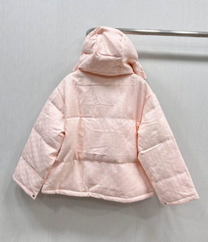 REPLICA GUCCI WOMEN'S GG COTTON CANVAS PUFFER JACKET #3837 - Image 4