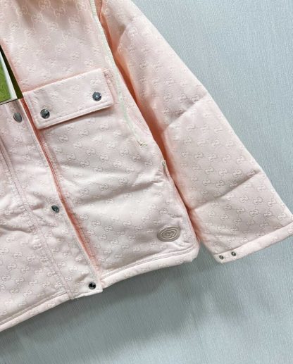 REPLICA GUCCI WOMEN'S GG COTTON CANVAS PUFFER JACKET #3837 - Image 8