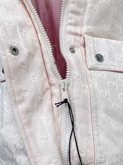 REPLICA GUCCI WOMEN'S GG COTTON CANVAS PUFFER JACKET #3837 - Image 9