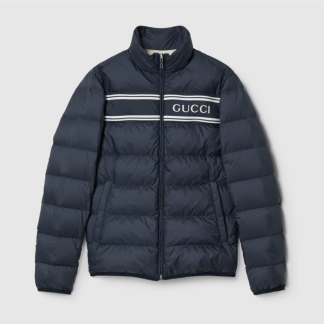 Replica GUCCI MEN'S NAVY NYLON PUFFER DOWN JACKET 794821 #3830