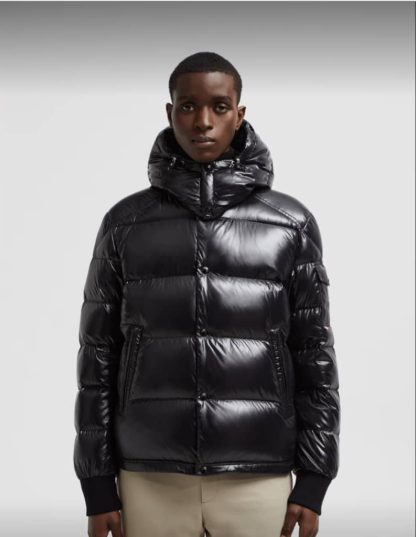 REPLICA MEN'S MONCLER BLACK MALJASSET SHORT DOWN JACKET #3769