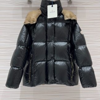REPLICA MONCLER WOMEN'S PARANA HOODED SHORT DOWN JACKET BLACK #3824