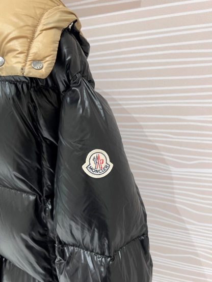 REPLICA MONCLER WOMEN'S PARANA HOODED SHORT DOWN JACKET BLACK #3824 - Image 6