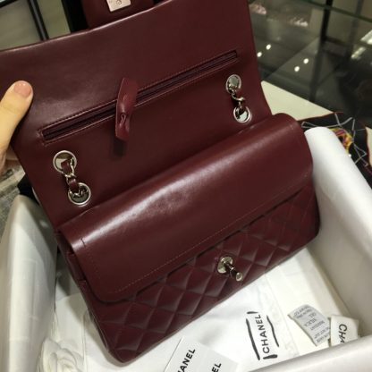 REPLICA CHANEL CLASSIC 11.12 HANDBAG MEDIUM Burgundy #4048 - Image 12