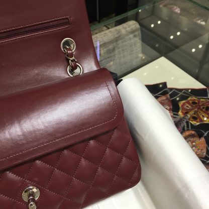 REPLICA CHANEL CLASSIC 11.12 HANDBAG MEDIUM Burgundy #4048 - Image 7