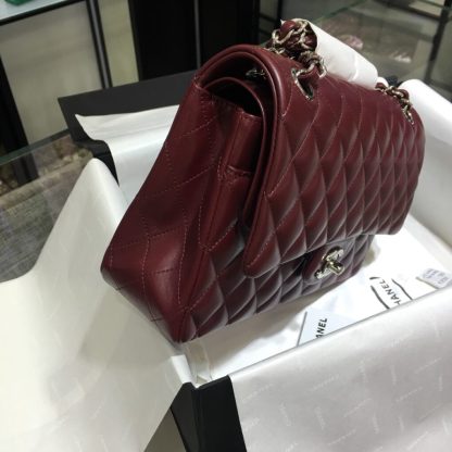 REPLICA CHANEL CLASSIC 11.12 HANDBAG MEDIUM Burgundy #4048 - Image 13