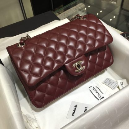 REPLICA CHANEL CLASSIC 11.12 HANDBAG MEDIUM Burgundy #4048 - Image 8