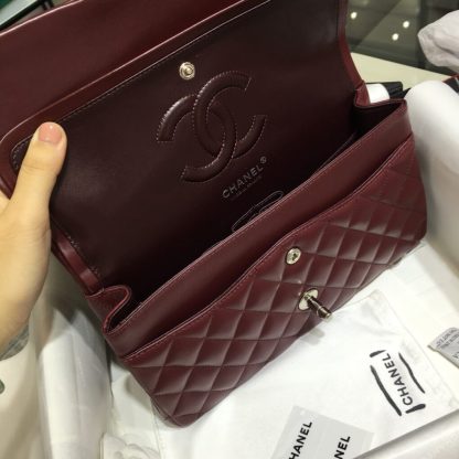 REPLICA CHANEL CLASSIC 11.12 HANDBAG MEDIUM Burgundy #4048 - Image 9