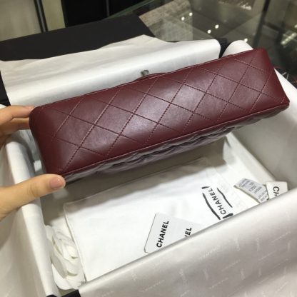 REPLICA CHANEL CLASSIC 11.12 HANDBAG MEDIUM Burgundy #4048 - Image 10