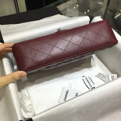 REPLICA CHANEL CLASSIC 11.12 HANDBAG MEDIUM Burgundy #4048 - Image 10